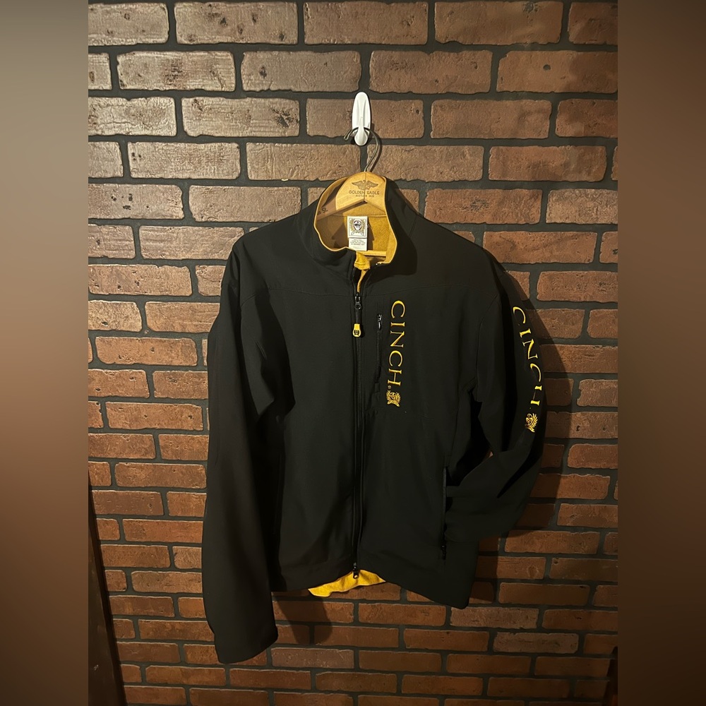 Cinch Black Jacket with Gold Details large Xl